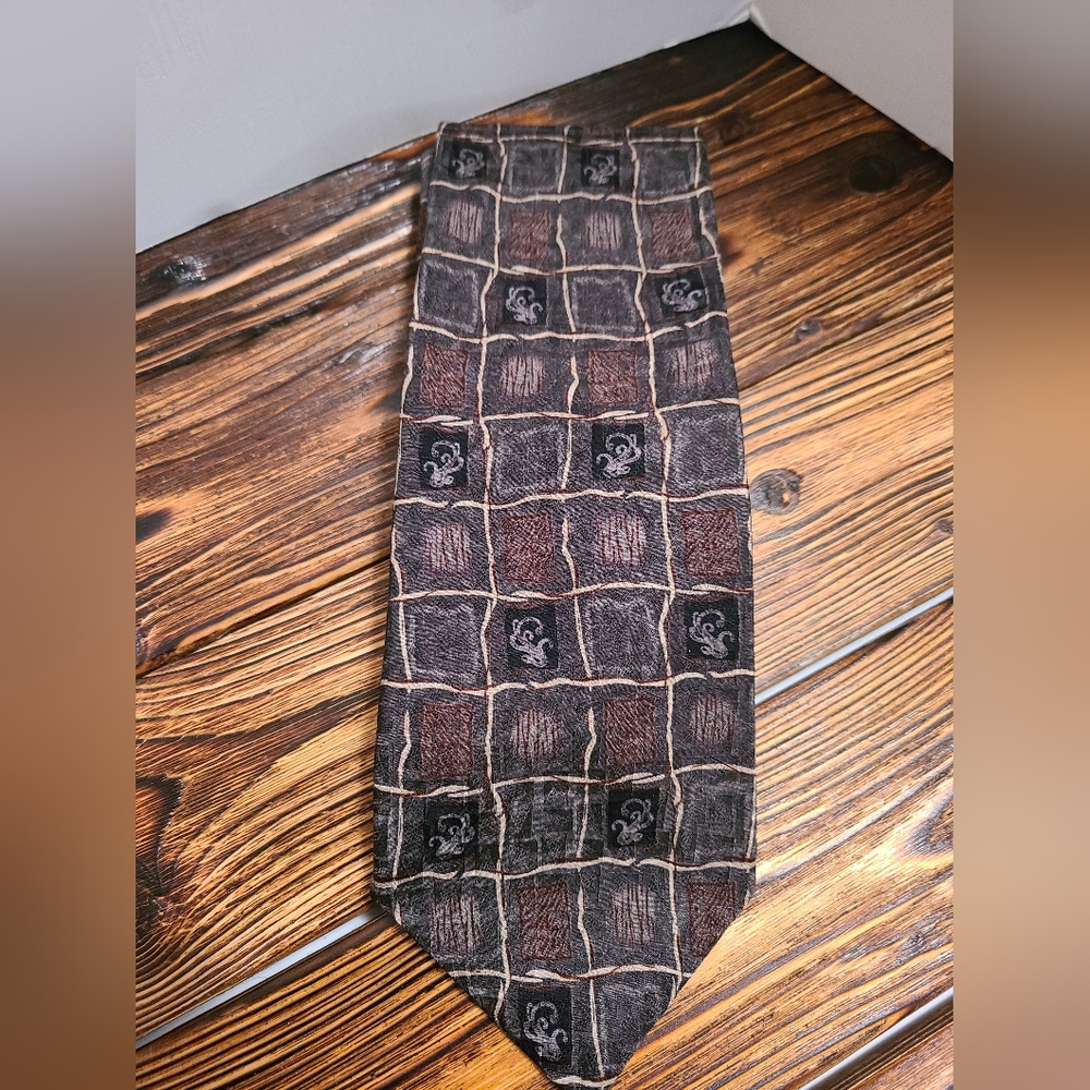 Green Multi Print Silk Tie by J.Z. Richards